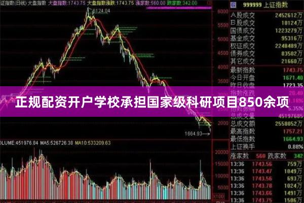 正规配资开户学校承担国家级科研项目850余项